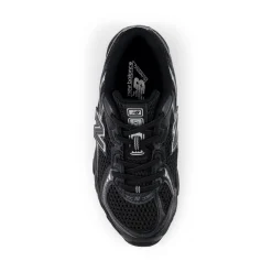 740 Bungee Lace Kids Sneakers, Black/Silver Metallic, 30