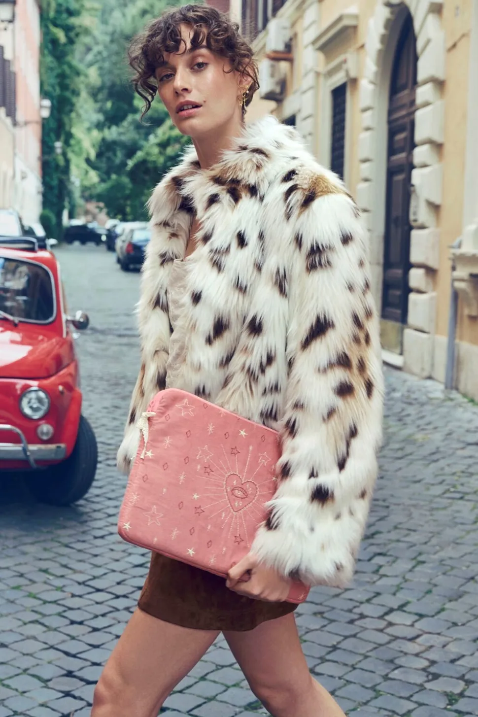 13" Computersleeve, Pink Magic Heart & Moon