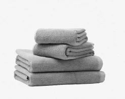 102 Håndklæde, Grå, 40x60 cm