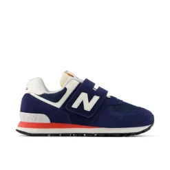 574 Hook And Loop Sneakers, NB Navy/Blast Red, 28