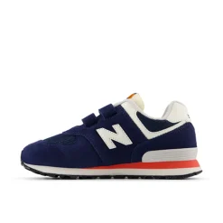 574 Hook And Loop Sneakers, NB Navy/Blast Red, 28