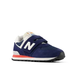 574 Hook And Loop Sneakers, NB Navy/Blast Red, 28