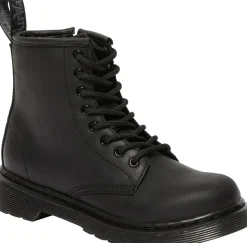 1460 Junior Serena Faux Fur Lined Leather Støvle, Sort, 31