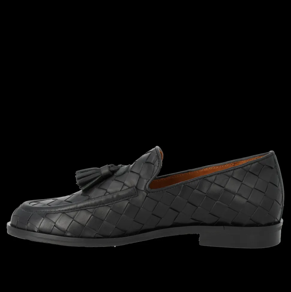 1742-101 Loafers, Black Braid, 39