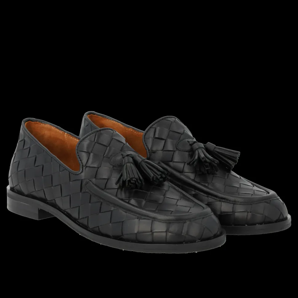 1742-101 Loafers, Black Braid, 39