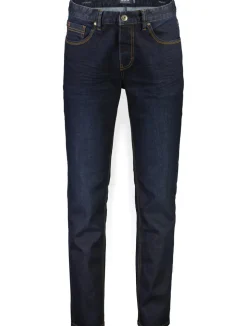 5 Pocket Superflex Jeans, Raw Navy Wash, W38/L34