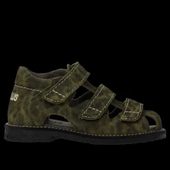 0673-101 Sandaler, Marshland Print Suede, 32