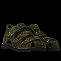 0673-101 Sandaler, Marshland Print Suede, 32