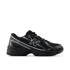 740 Sneakers, Black/Silver Metallic, 37