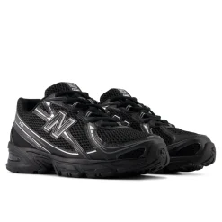 740 Sneakers, Black/Silver Metallic, 45