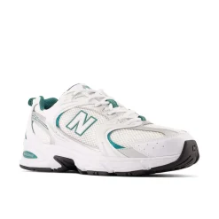530 Sneakers, White/Silver Metallic/Vintage Teal, 37.5