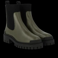 7653-101 Støvler, Oliven/Sort, 39