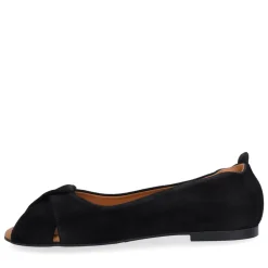 A6760 Ballerinasko, Black Suede, 36