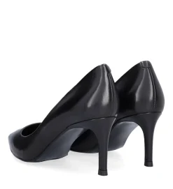 A5629 Højhælede Sko, Black Nappa, 40