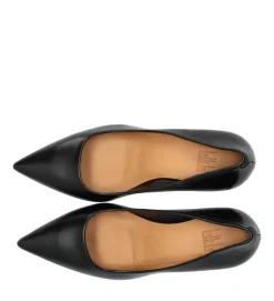 A5629 Højhælede Sko, Black Nappa, 40