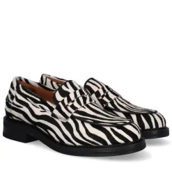 A11361 Loafers, Zebra Pony, 41