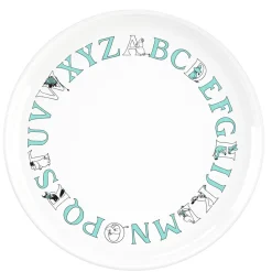 ABC Mumi Tallerken, Turkis, Ø20