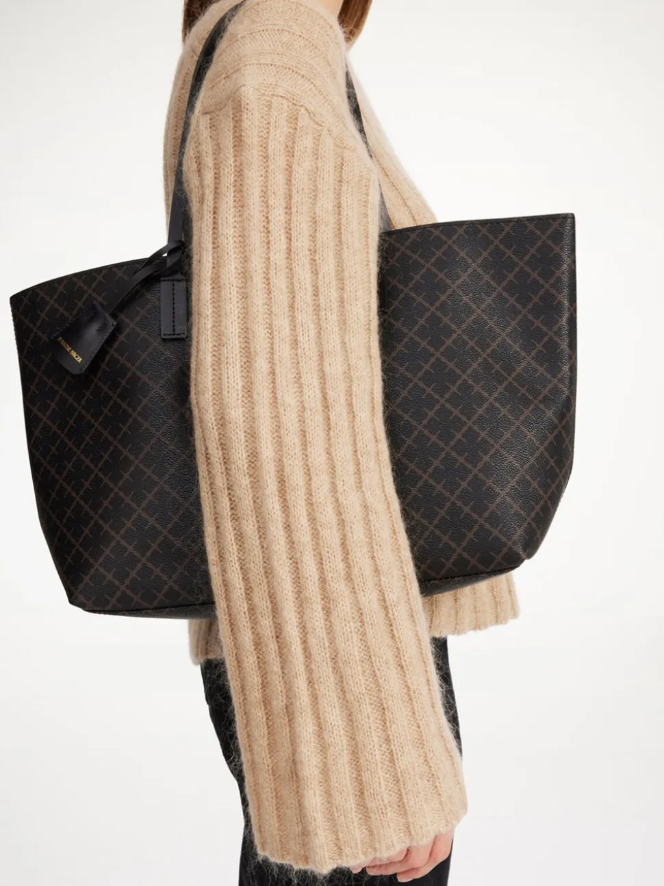 Abigail Tote Bag, Dark Chocolate