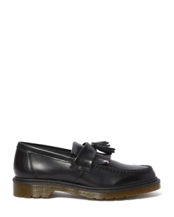 Adrian Smooth Leather Tassel Loafers, Sort, 42