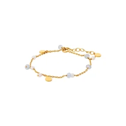 Afterglow Sea Armbånd, Gold Plated, 15-18 cm