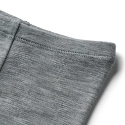 Agi Wool Leggings, Melange Grey, 128 cm