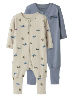 Airplane Zip 2-pak Natdragt, Peyote/Tradewinds, 50 cm