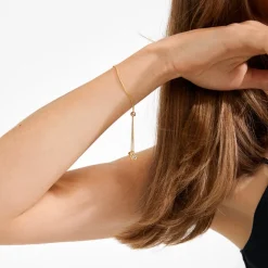 Ajani Armbånd, Gold Plated, 23 cm