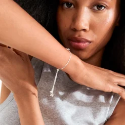 Ajani Armbånd, Silver Plated, 23 cm