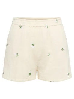 Alba Højtaljede Shorts, Cloud Dancer, L