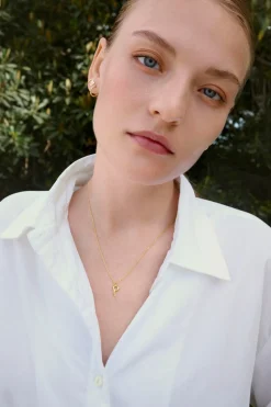 Alfabet Vedhæng, Gold Plated - P