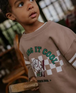 Alvin Cool Sweatshirt, Pinebark, 104 cm