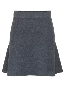 Ama Life Skater Nederdel, Medium Grey Melange, M