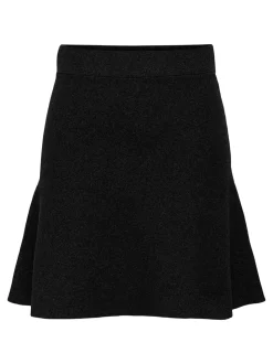 Ama Life Skater Nederdel, Black, M