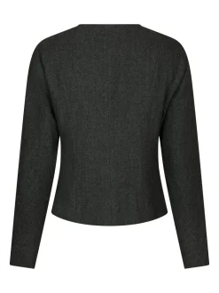 Amanda Herringbone Jakke, Antracit, 36