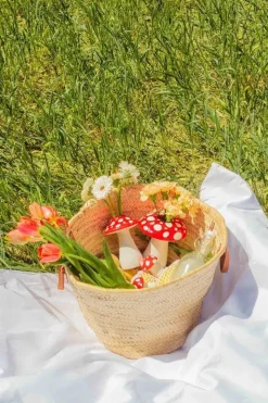 Amanita Svampe Vase, Rød/ Hvid