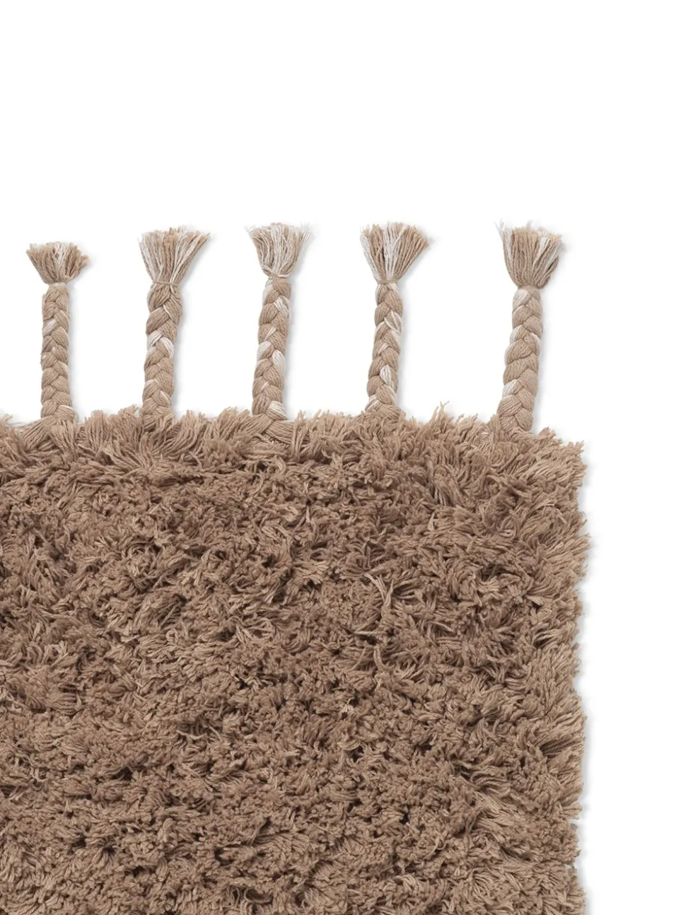 Amass Long Pile Måtte, Hvid Peber, 50x70 cm