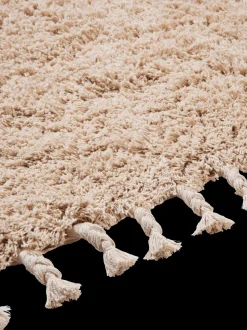 Amass Long Pile Tæppe, Off-White, 50x70 cm