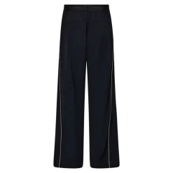 AminaCC Split Panel Bukser, Navy, XL