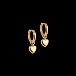Amore Hoops, 18C Gold Plated/Polished