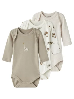 Animal 3-pak Body, Jet Stream, 86 cm