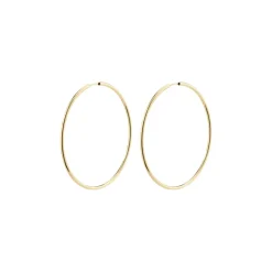 April Large Øreringe, Gold Plated