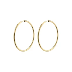 April Medium Øreringe, Gold Plated