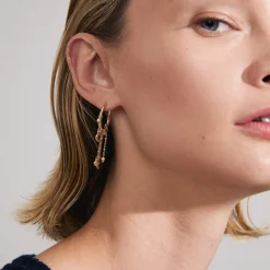 Arlet Recycled Øreringe, Gold Plated