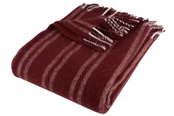 Asgård Uldplaid, Wine, 130x200 cm