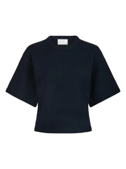 Asha Knit Tee Bluse, Navy, 38