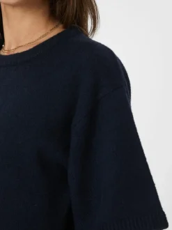 Asha Knit Tee Bluse, Navy, 38