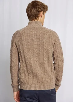 Askel Regular Fit Striktrøje, Brown, M