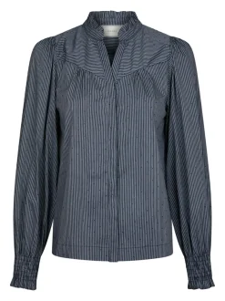 Astrida Stripe Stone Bluse, Navy, 40