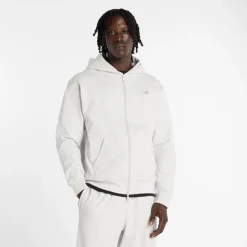 Athletics French Terry Full Zip Hættetrøje, Ash Heather, XS