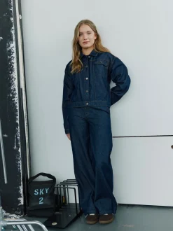 AzziSY Bukser, Dark Denim Blue, 140 cm